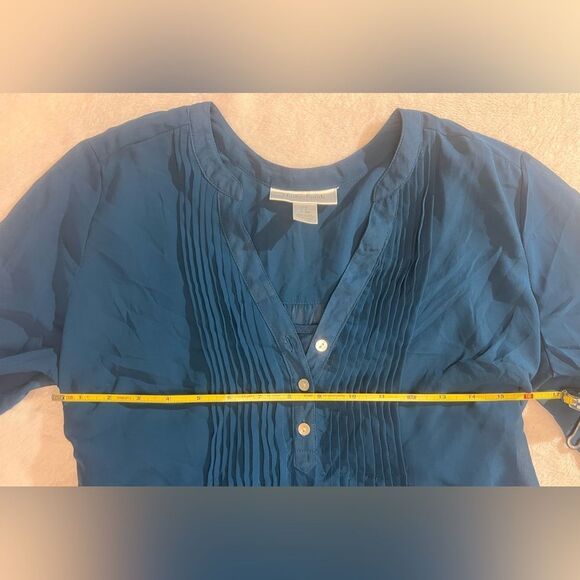 Motherhood Maternity Blue Tunic Top Small - Picture 4 of 8